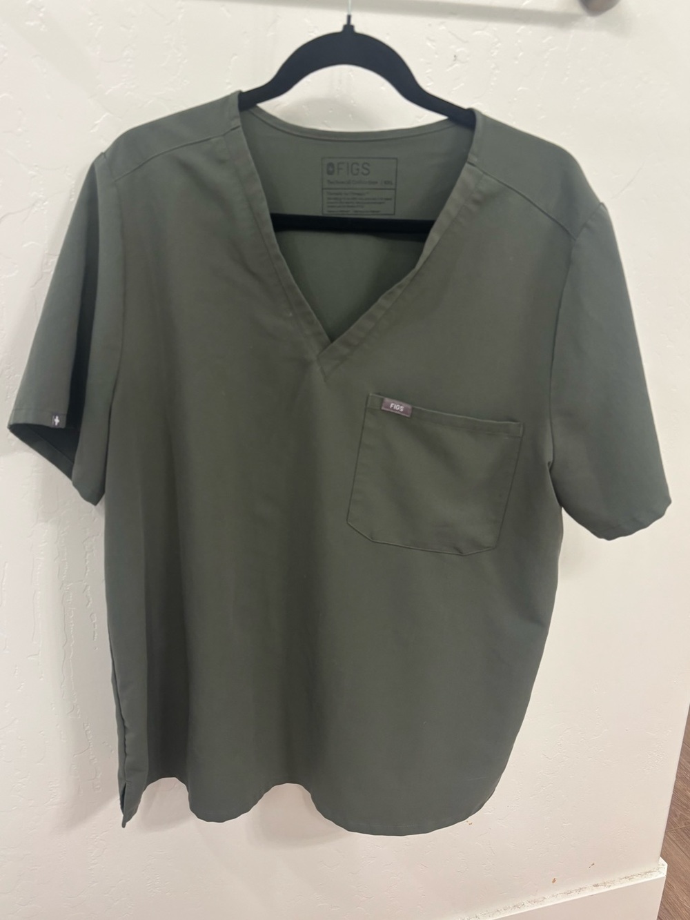 FIGS Women’s Catarina Olive Green Scrub Top